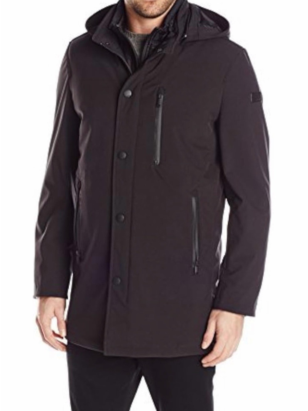 Tumi Men's Tech Stretch Softshell 3 in 1 System Brown Jacket Insulated Size L